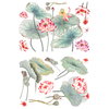 Lotus Garden XL Peel & Stick Giant Wall Decal, by York Wall, 2'4.8" length x 2'2.12" width x 0.02" depth thumbnail