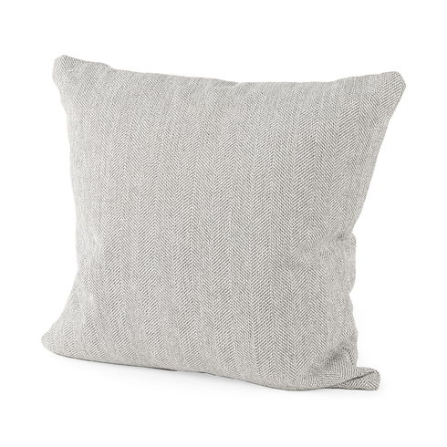 Valence Light Gray Throw Pillow Sectional Piece