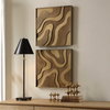 Golden Terrain Wooden Wall Decor Set/2, Sculptural Wall Art by Uttermost, 19.87" width x 19.87" height x 1.62" depth thumbnail 3