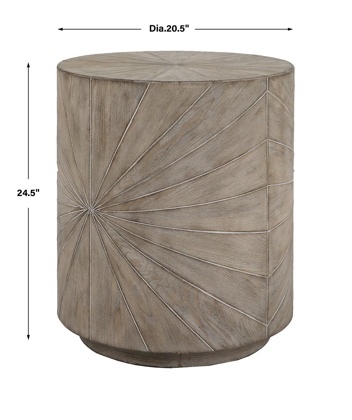 Starshine Wooden Side Table, Side & End Table by Uttermost, 20.5" width x 24.5" height x 20.5" depth View 3