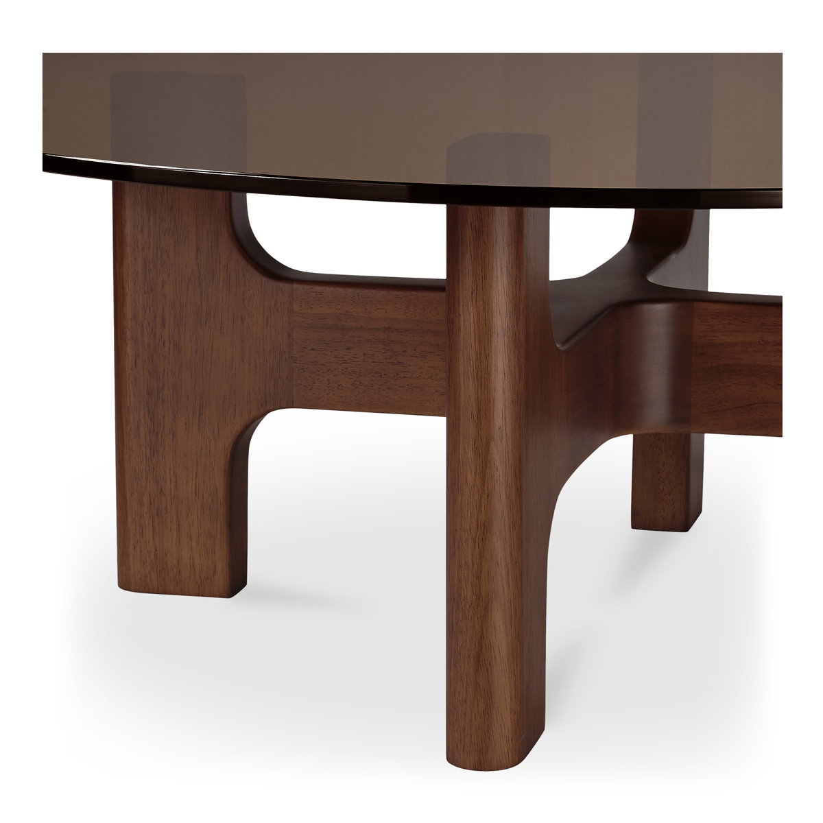 Luke Coffee Table Amber, by Moe's Home, 42" width x 16" height x 42" depth View 4