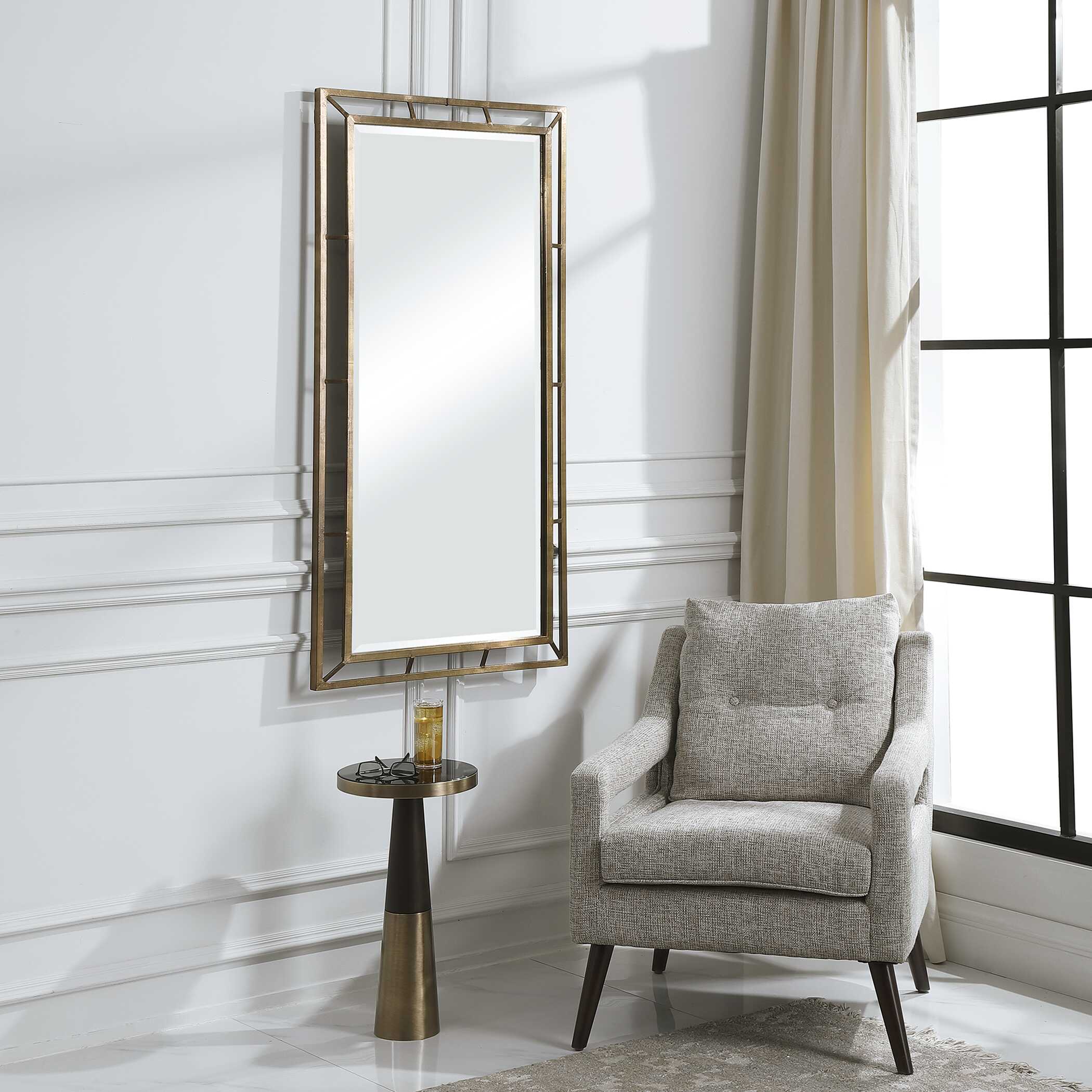 Farrow Copper Industrial Mirror large image 