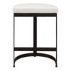 Ivanna White Counter Stool, Counter & Bar Stool by Uttermost, 18" width x 26" height x 14.5" depth thumbnail 5