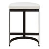 Ivanna White Counter Stool, Counter & Bar Stool by Uttermost, 18" width x 26" height x 14.5" depth thumbnail 5