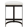 Ivanna White Counter Stool, Furniture by Uttermost, 18" width x 26" height x 14.5" depth thumbnail 5