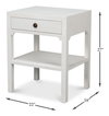 Windy Single Drawer Side Table, by Sarreid, 1'6" length x 1'10" width x 2'3" height thumbnail 13