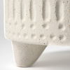 Jacob I Short White Ceramic Smiling Face Vase, by Mercana, 7.48" length x 6.69" width x 6.89" height thumbnail 8