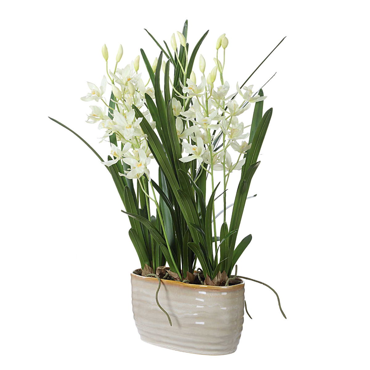 Ariana Orchid Planter, Artificial Plants & Flower by Uttermost, 16.75" width x 24.37" height x 15.5" depth View 3