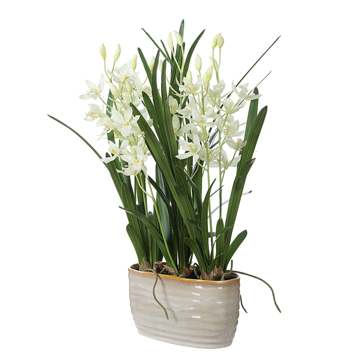 Ariana Orchid Planter, Artificial Plants & Flower by Uttermost, 16.75" width x 24.37" height x 15.5" depth View 3