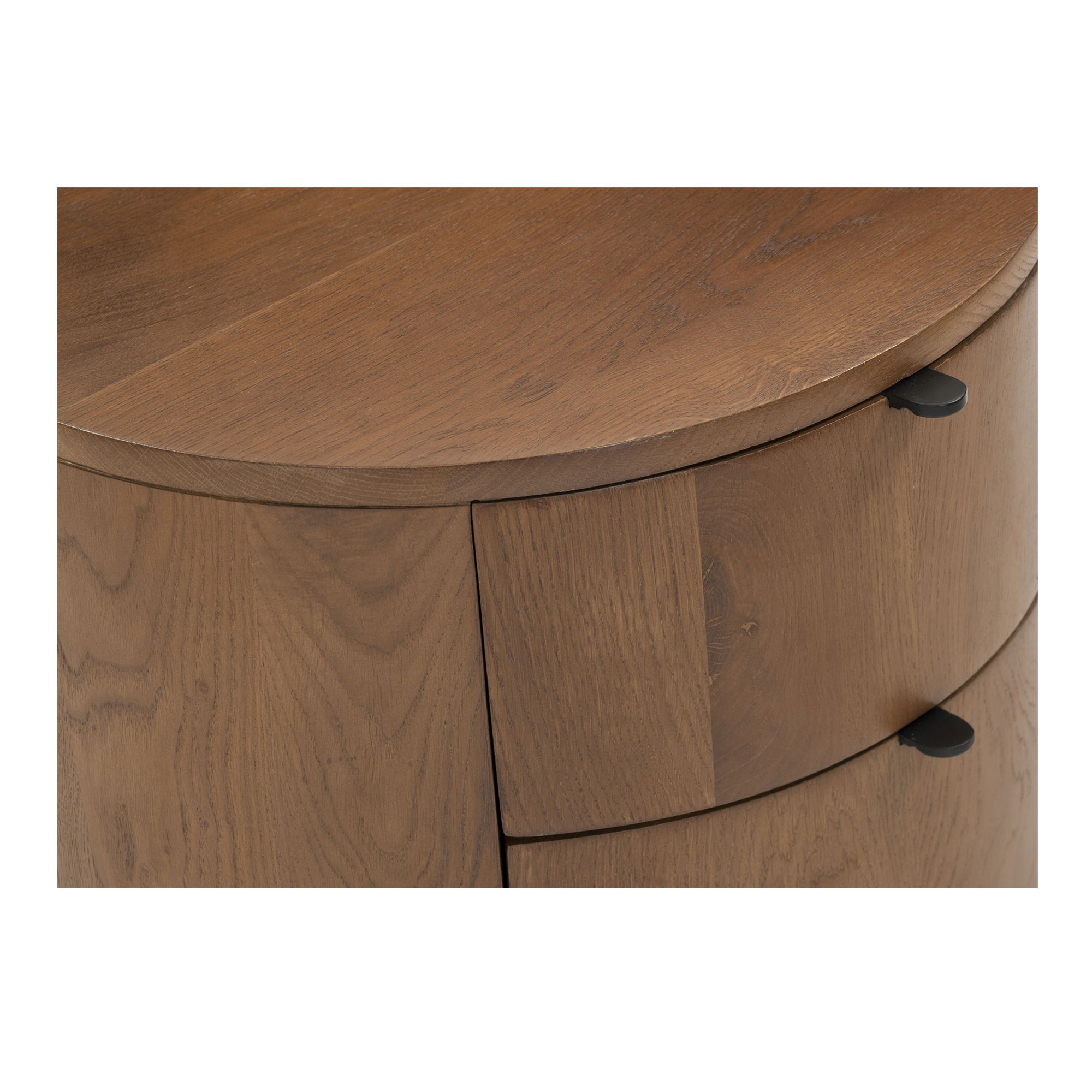 Theo Two Drawer Nightstand Brown, by Moe's Home, 19" width x 18.5" height x 19" depth View 7