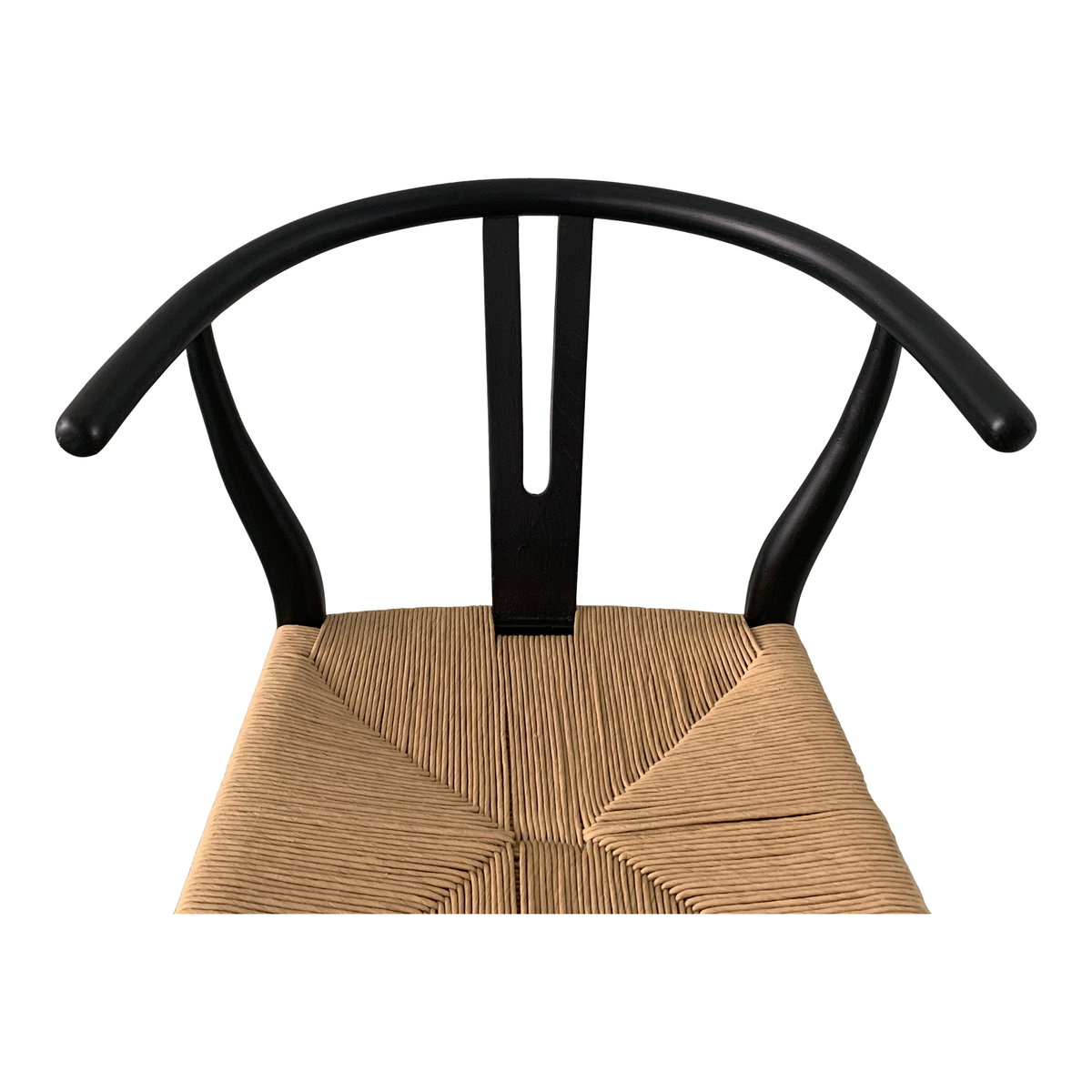 Ventana Dining Chair Black And Natural - Set Of Two, by Moe's Home, 19.5" width x 31" height x 16.5" depth View 7