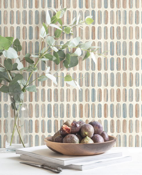 Petite Pergola Tan Wallpaper