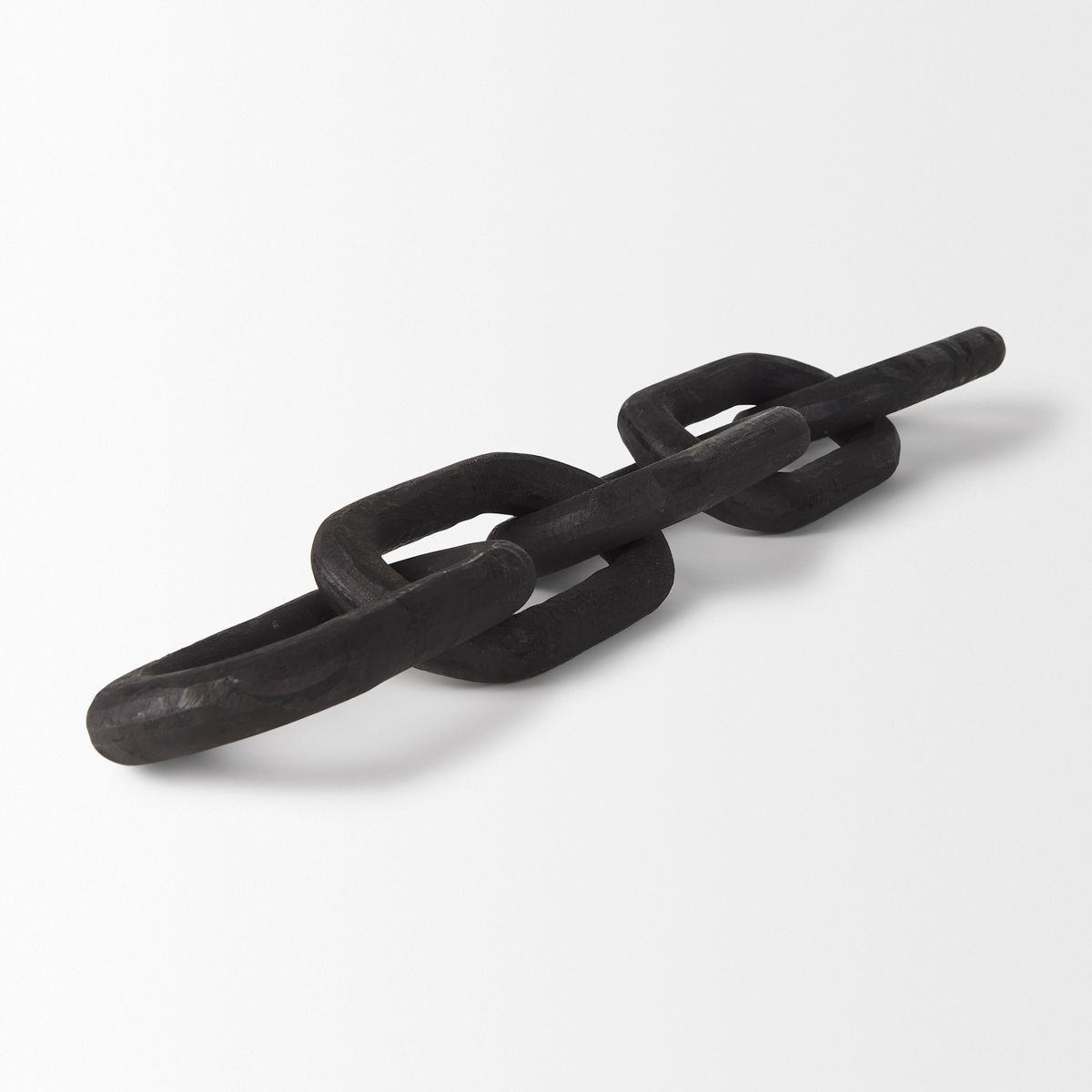 Alix  Black Wood Link Chain Decorative Object, by Mercana, 29" length x 5" width x 5" height View 8