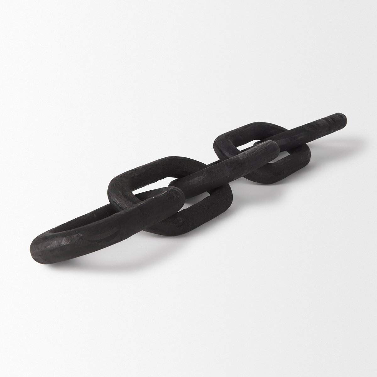 Alix  Black Wood Link Chain Decorative Object, by Mercana, 29" length x 5" width x 5" height View 8