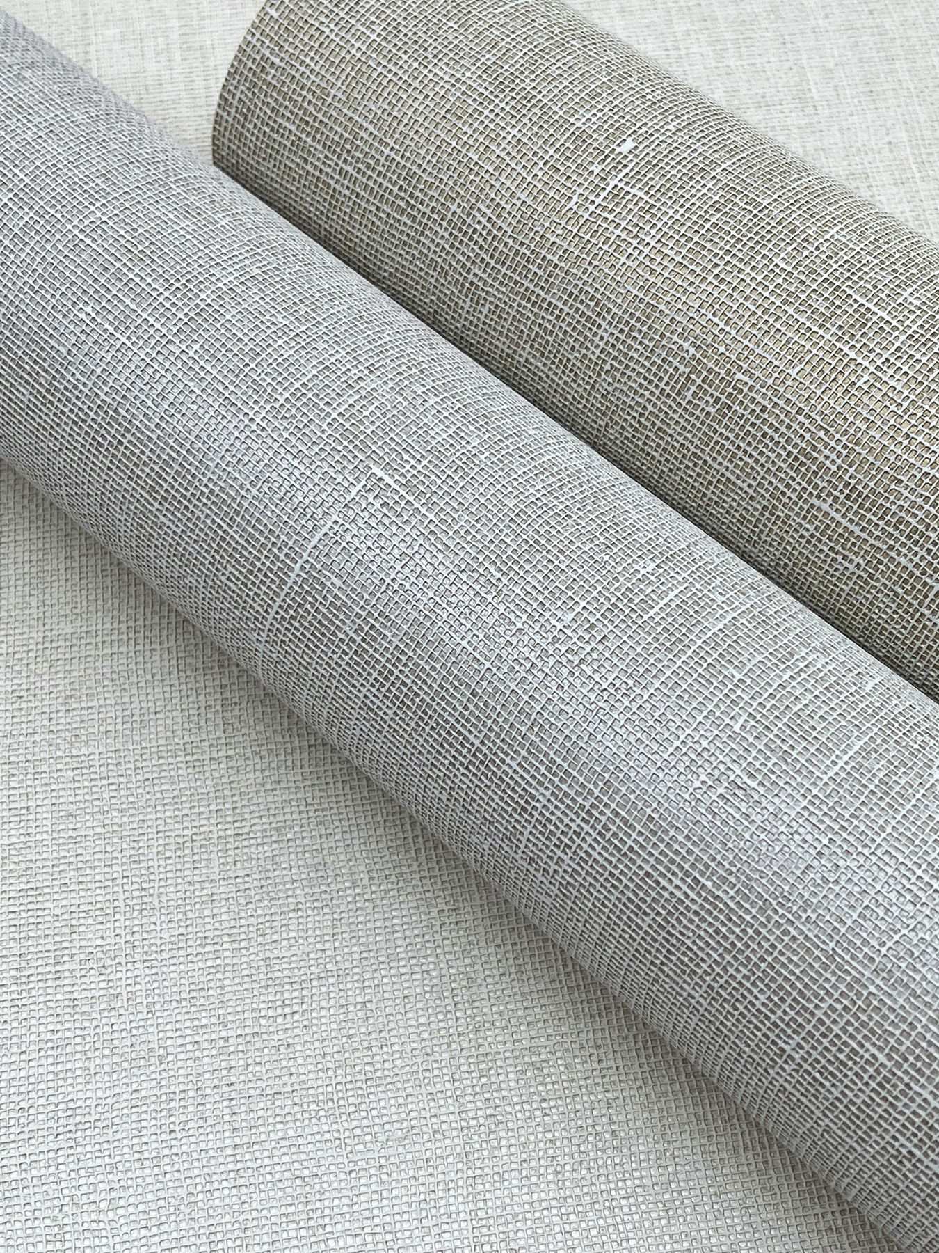 Gesso Weave Linen Wallpaper large image 