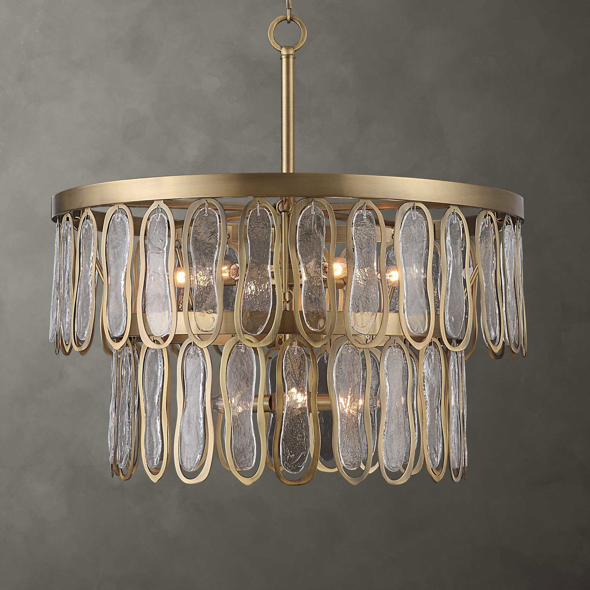Aurelie 9 Light Round Pendant, by Uttermost, 28" width x 27.5" height x 28" diameter View 1