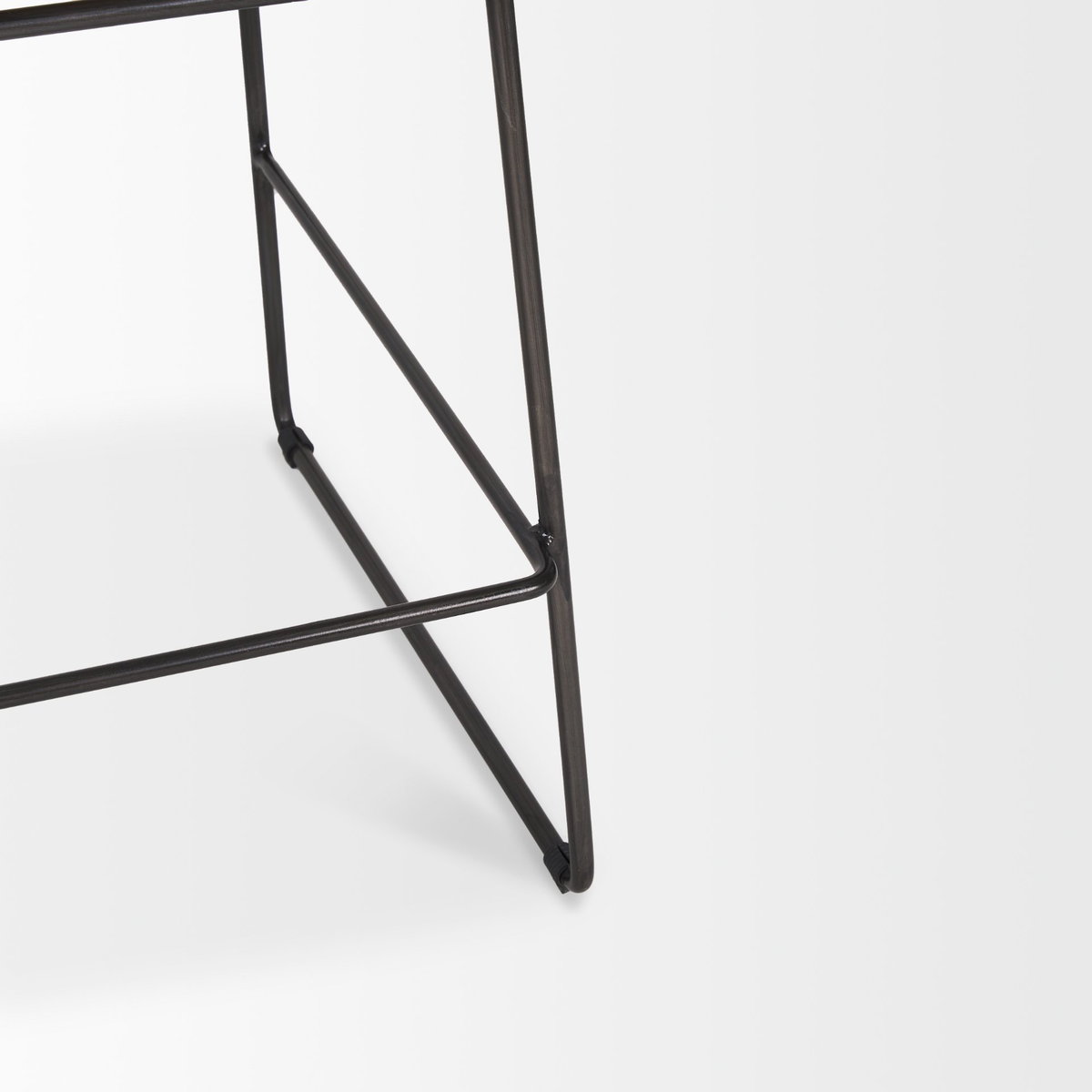 Meritt 37'H Black Faux-Leather Seat with Black Metal Frame Stool, Counter & Bar Stool by Mercana, 17.72" length x 21.65" width x 37.8" height View 10