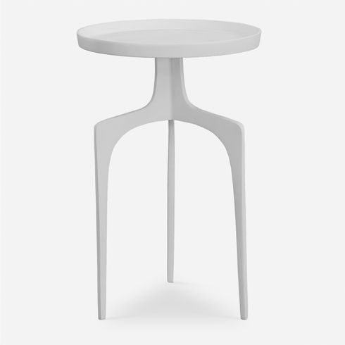 Kenna White Accent Table