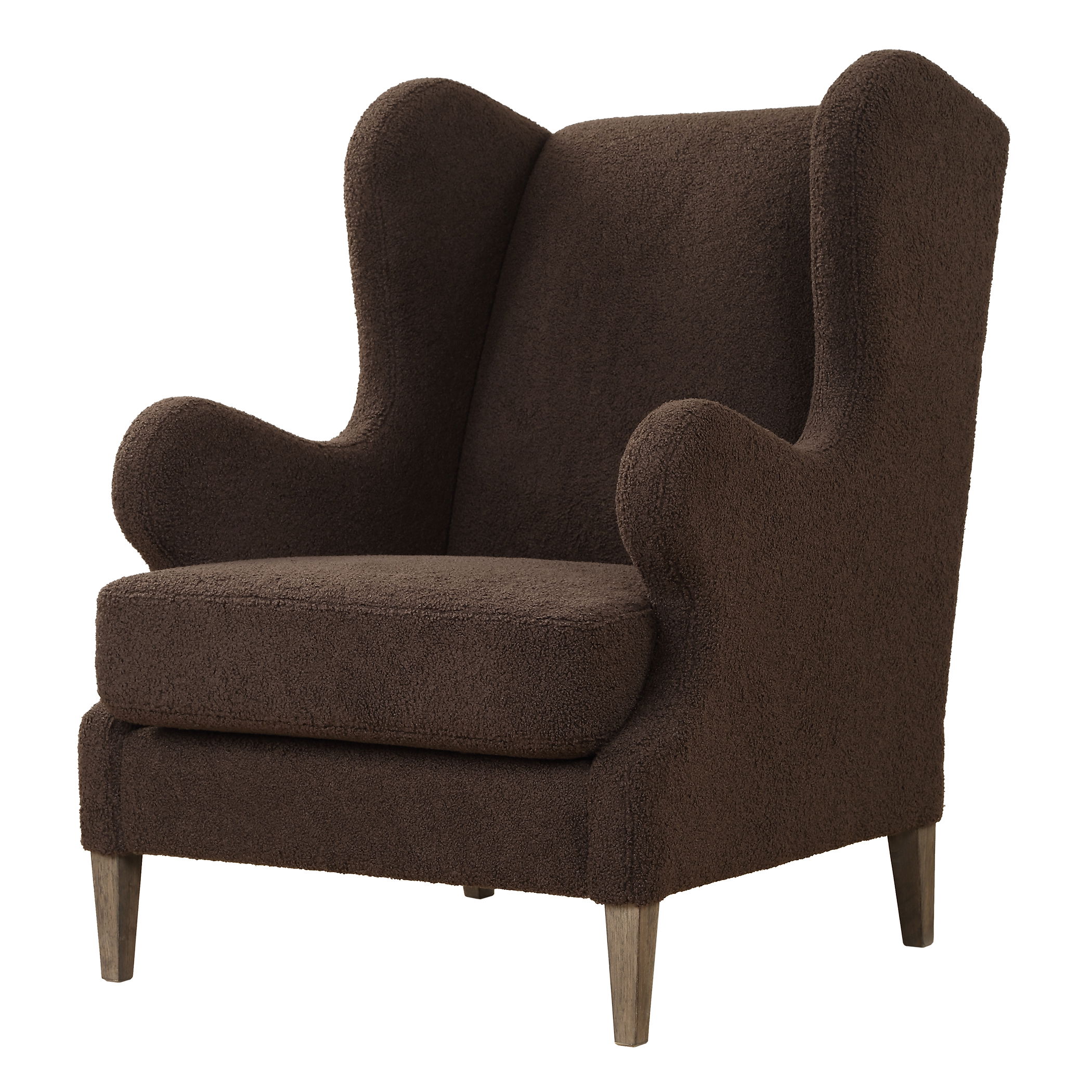 Serpentine Brown Fabric Accent Chair large image 