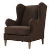 Serpentine Brown Fabric Accent Chair thumbnail 5