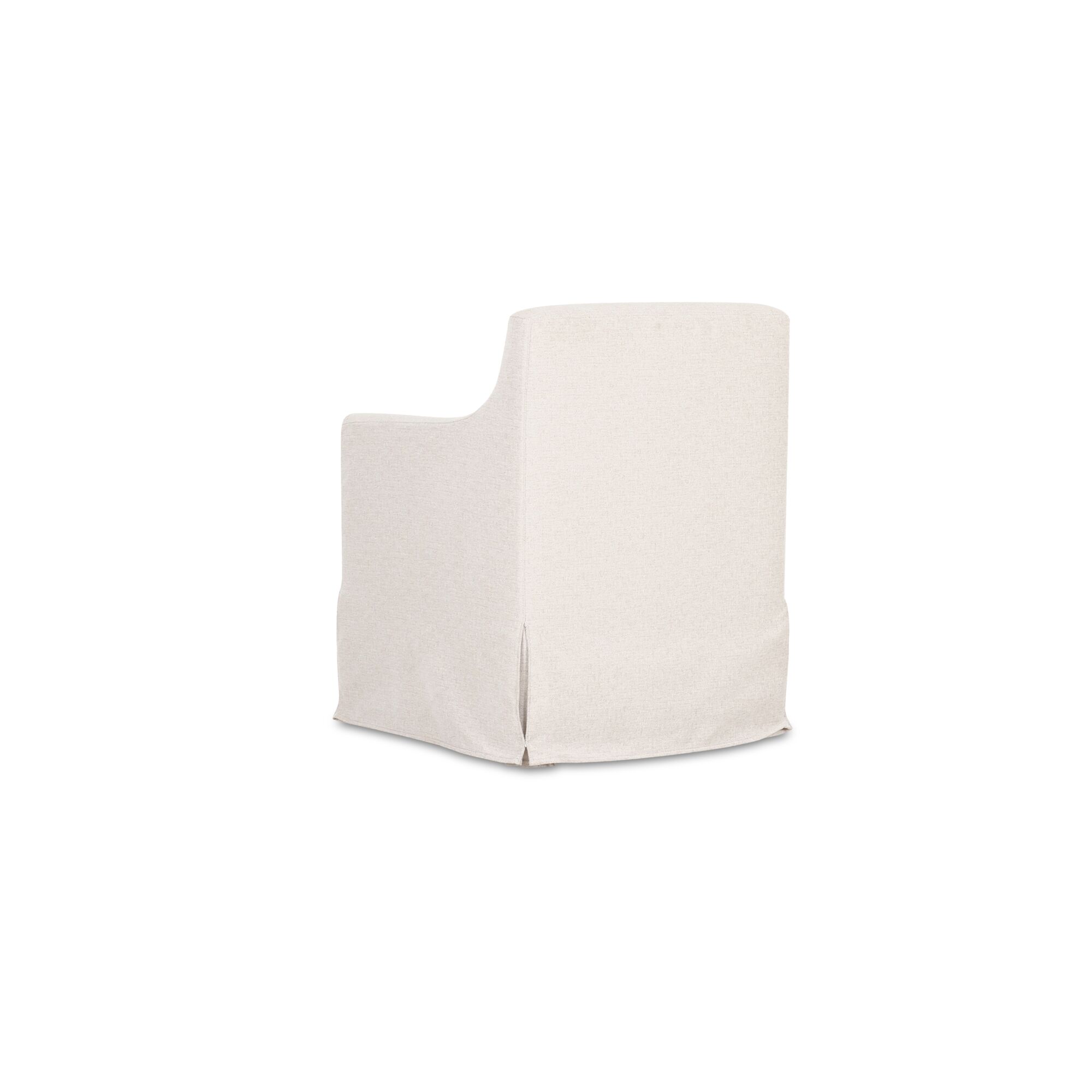 Lydia Slipcover Dining Chair Beige, by Moe's Home, 26.75" width x 34.3" height x 28" depth View 2