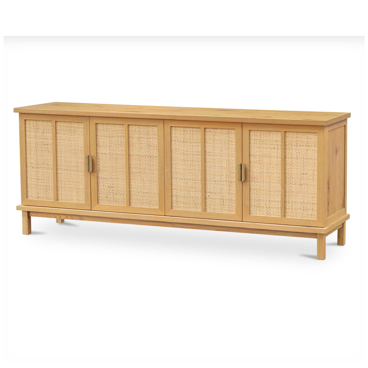 Seymour Sideboard Natural, Cabinets & Sideboard by Moe's Home, 75" width x 30" height x 18" depth View 3