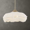 Biddeford 5 Light White Beaded Pendant, Ceiling Light by Uttermost, 24" width x 11.5" height x 24" diameter thumbnail 2