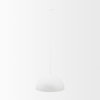 Doma 36' Round White Dome Pendant Light, by Mercana, 39" length x 39" width x 23" height thumbnail 3