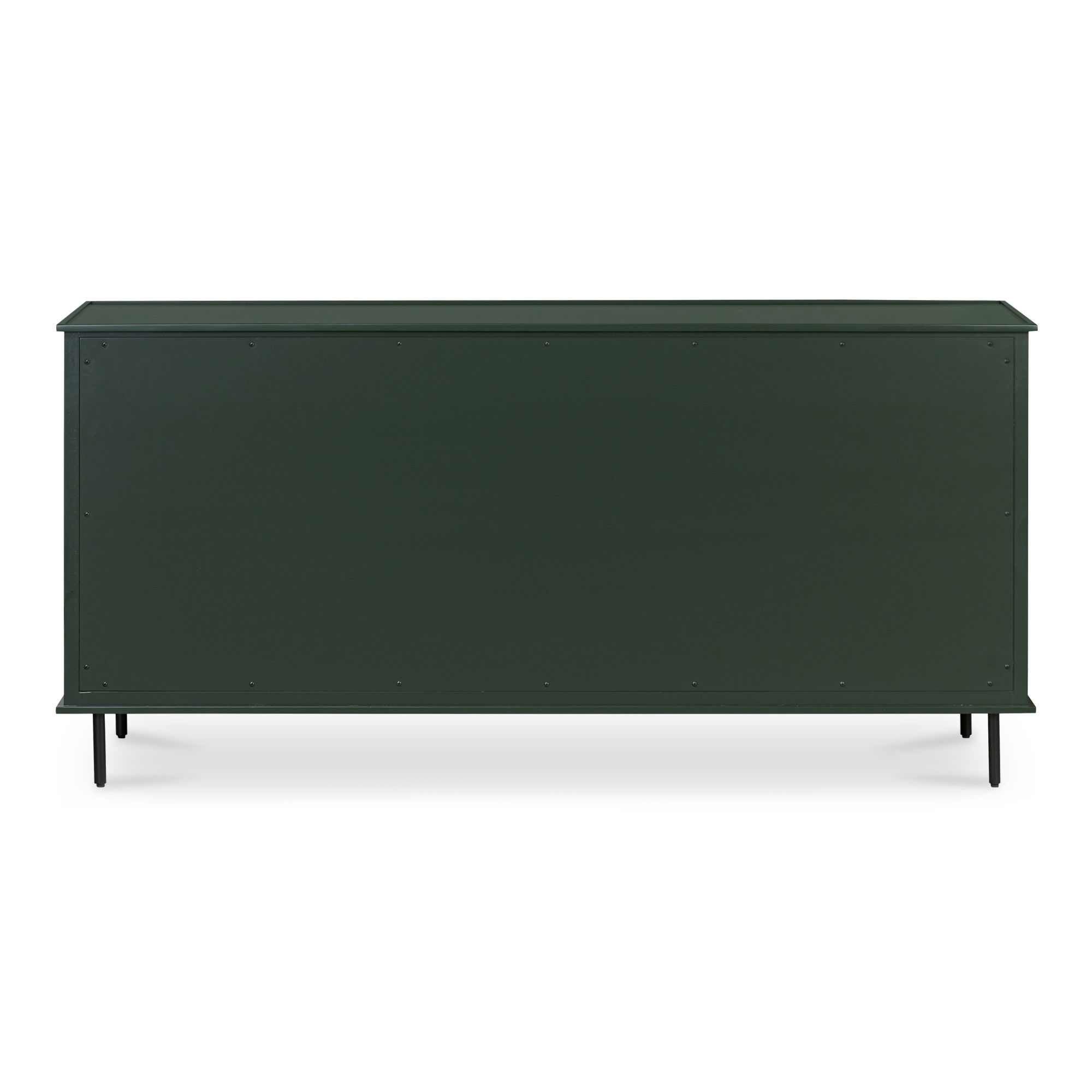 Reagan 6 Drawer Dresser Deep Green, by Moe's Home, 63" width x 30.25" height x 18.5" depth View 4