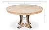 Tower Jupe Dining Table,Med,Bleached Oak, by Sarreid, 55" length x 55" width x 30" height thumbnail 13