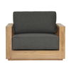 Darlene Outdoor Sofa Chair Charcoal, Accent Chair by Dovetail, 39.45" width x 32.5" height x 33.5" depth thumbnail 2