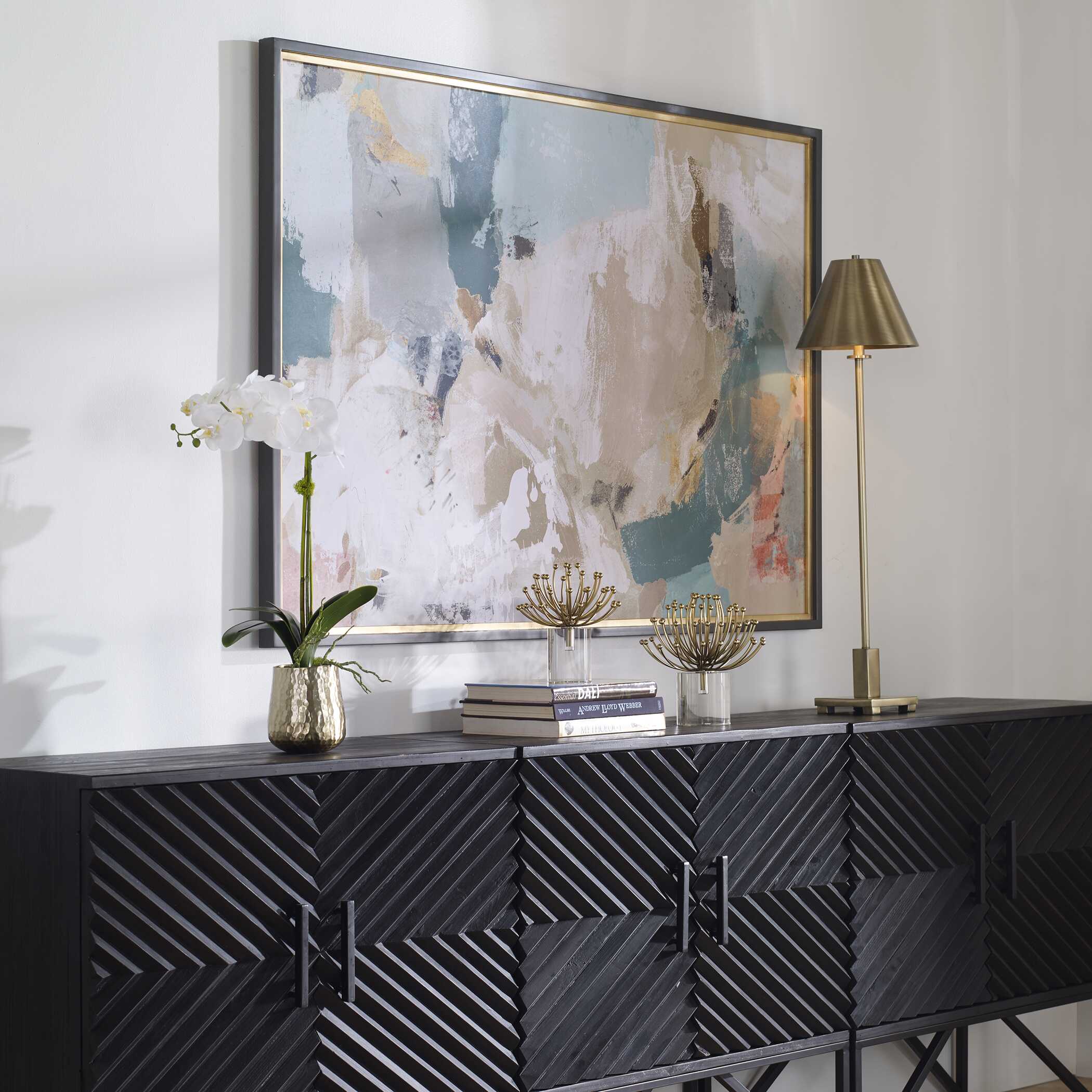 Perfect Storm Framed Print, Painting by Uttermost, 60.75" width x 41.25" height x 1.5" depth View 4