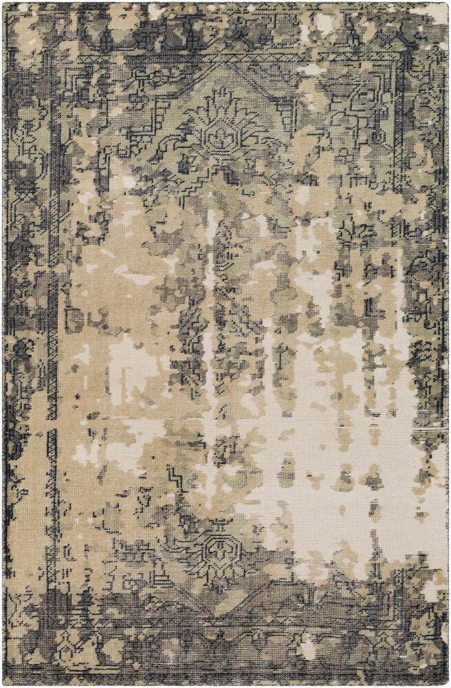 Hoboken Handmade Rug, by Surya, 1'6" length x 1'6" width