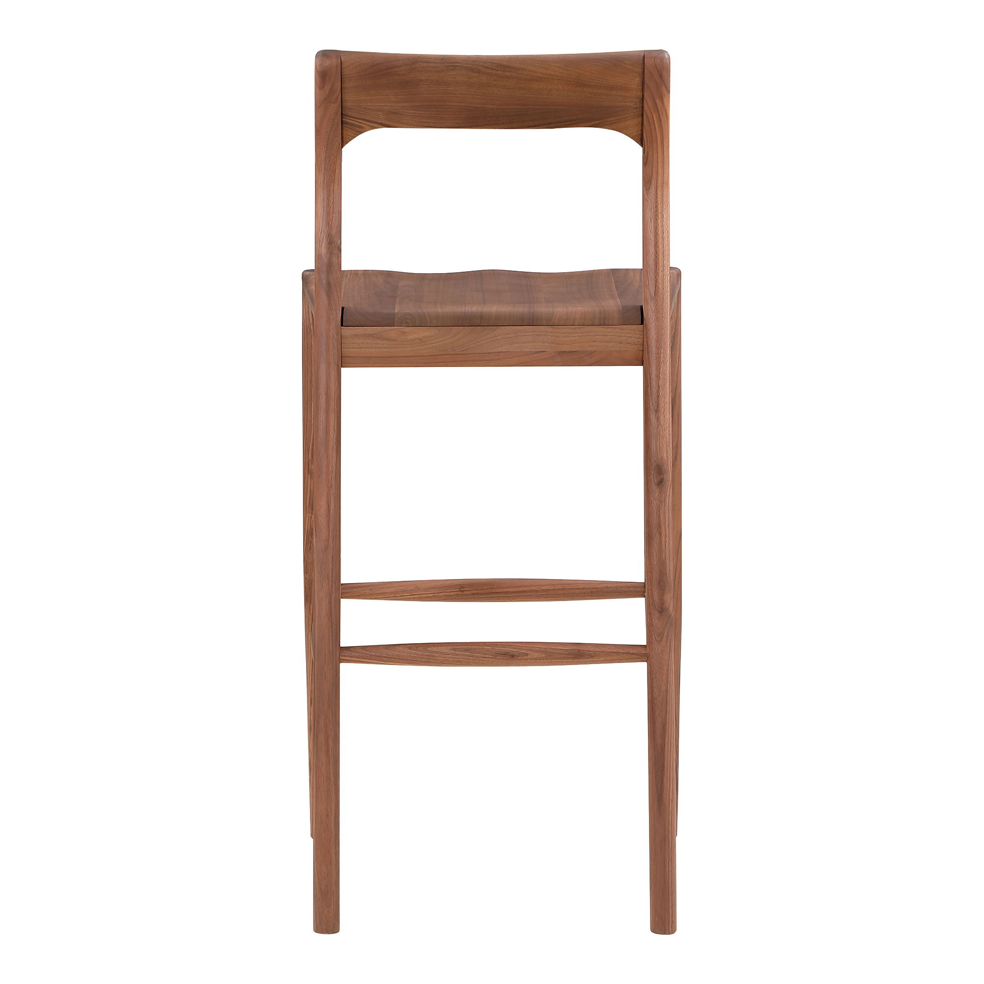 Owing Barstool Walnut Brown, Counter & Bar Stool by Moe's Home, 19.5" width x 42" height x 20" depth View 4