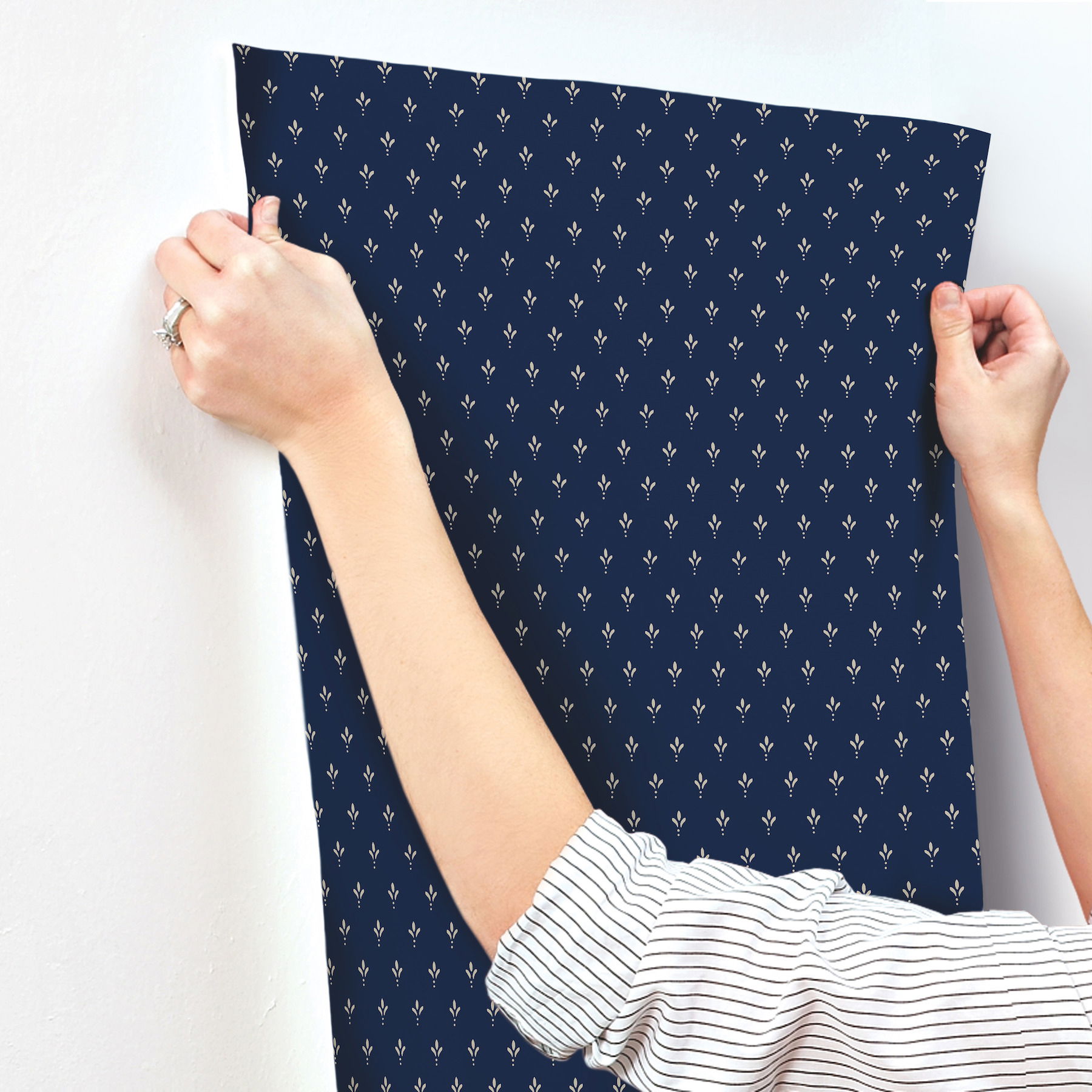Charm Navy Wallpaper Charm Navy Wallpaper large image