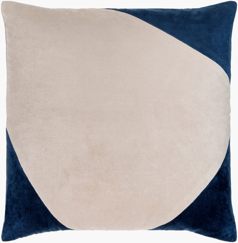 Cotton Velvet Accent Pillow Poly, Decorative Pillow by Surya, 20" length x 20" width