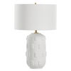 Emerie Textured White Table Lamp thumbnail 4