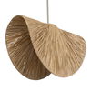 Bend 1 Light Raffia Pendant, Ceiling Light by Uttermost, 28.75" width x 19" height x 28.75" diameter x 15" depth thumbnail 5