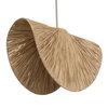 Bend 1 Light Raffia Pendant, Mini Light Pendant by Uttermost, 28.75" width x 19" height x 28.75" diameter x 15" depth thumbnail 5