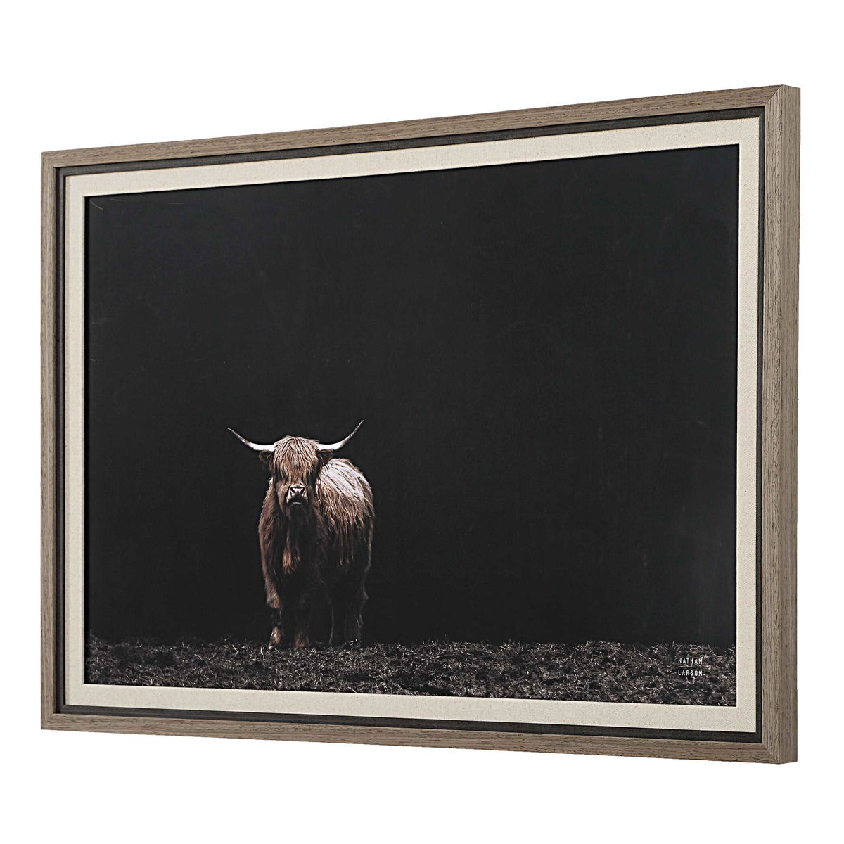King Of The Hill Framed Bovine Print, Art by Uttermost, 39.62" width x 27.62" height x 1.75" depth View 5