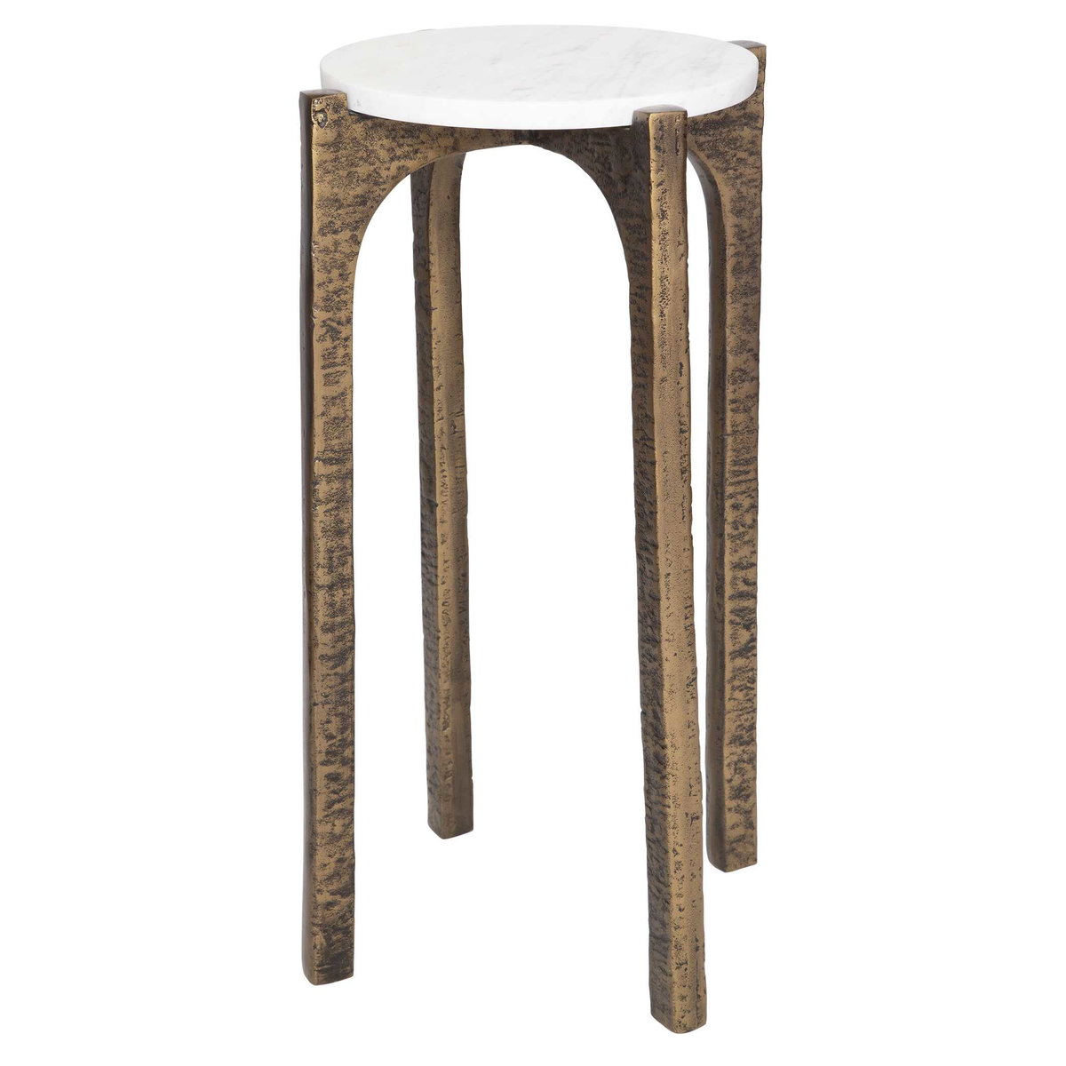 Vivi Marble Drink Table, Side & End Table by Uttermost, 12" width x 22" height x 12" depth View 6