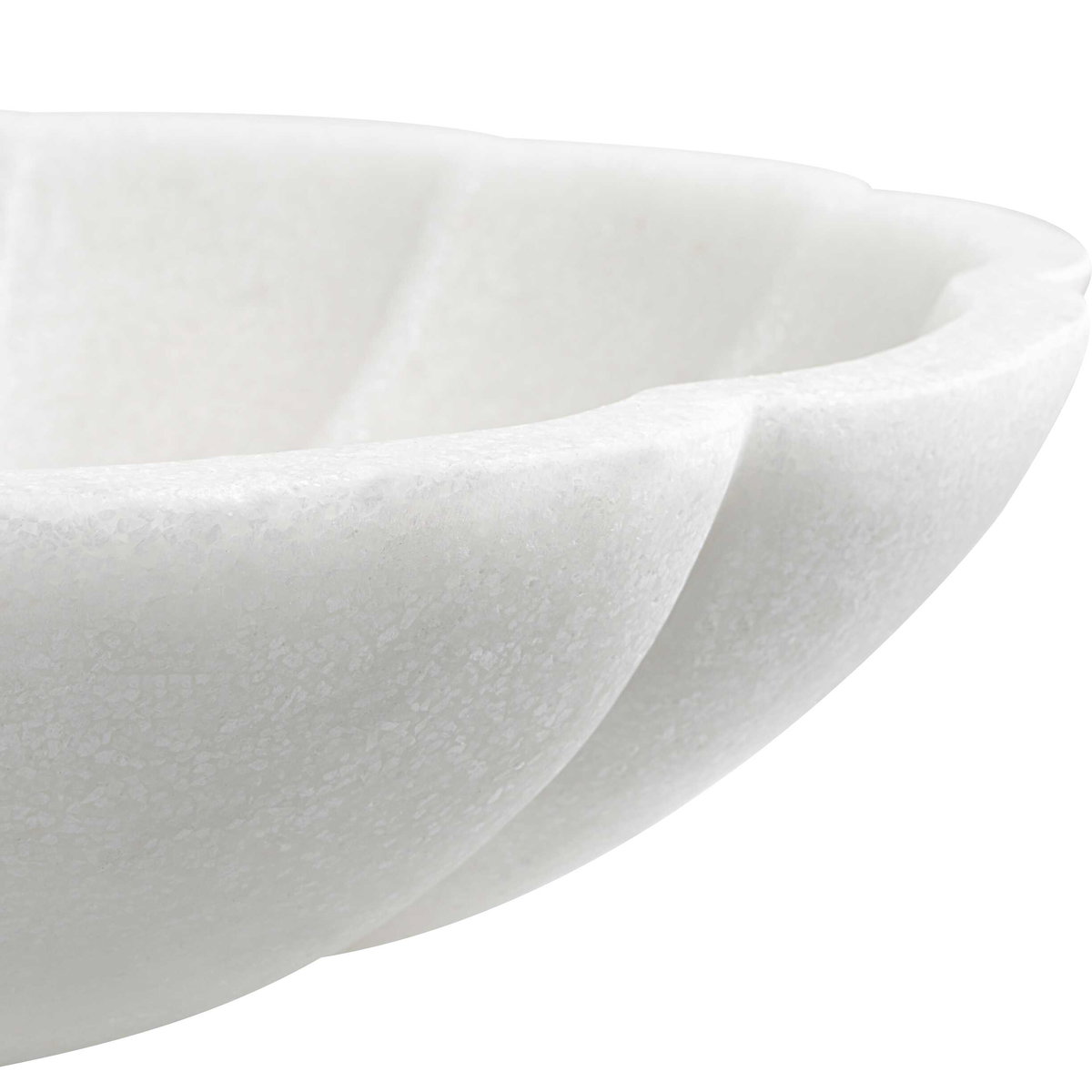 Petal Ivory Ricestone Bowl, Decorative by Uttermost, 16.75" width x 4" height x 16.75" depth View 5