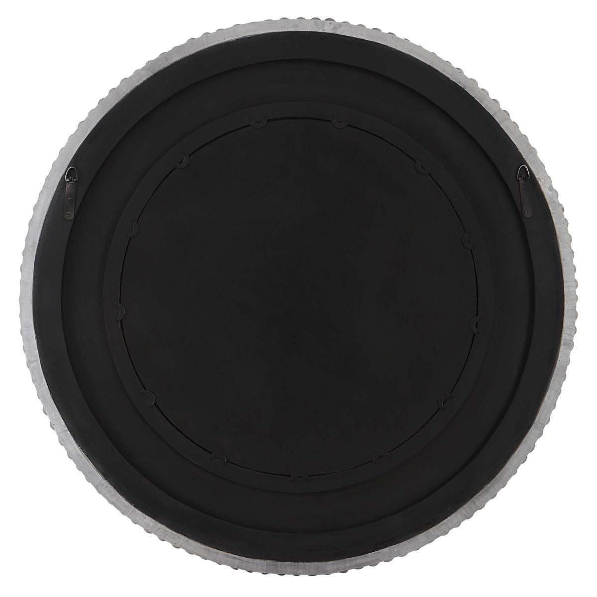 PORTSIDE ROUND MIRROR, GRAY, by Uttermost, 39.75" width x 39.75" height x 3" depth View 8