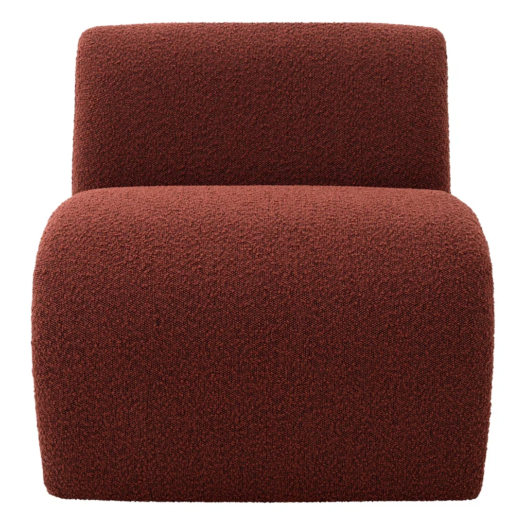 Vignola Armless Chair, Accent Chair by Eichholtz USA, 27.17" width x 26.38" height x 29.13" depth View 6