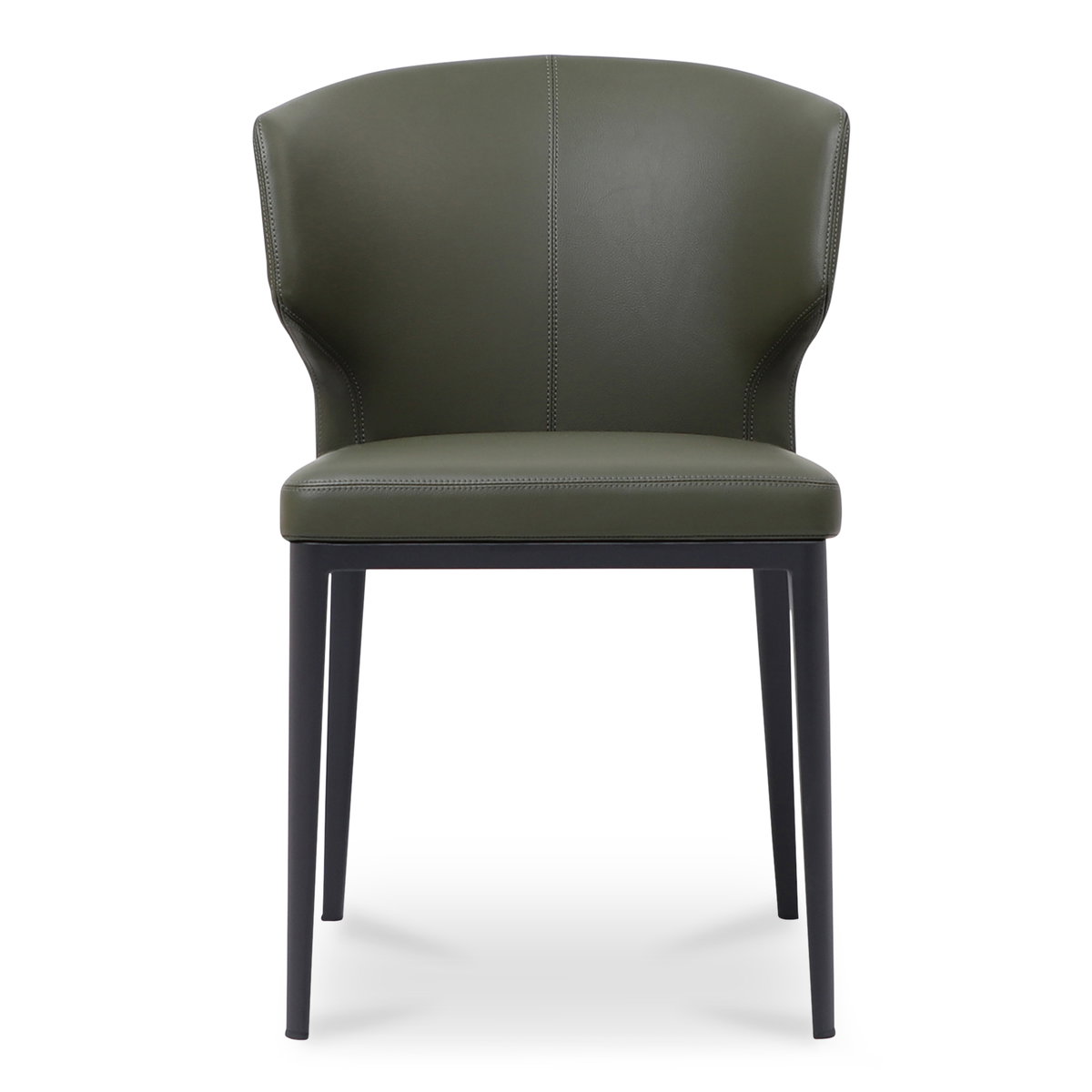 Delaney Dining Chair Dark Green-set Of Two, by Moe's Home, 20.1" width x 30.7" height x 21.7" depth View 4