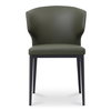 Delaney Dining Chair Dark Green-set Of Two, by Moe's Home, 20.1" width x 30.7" height x 21.7" depth thumbnail 4