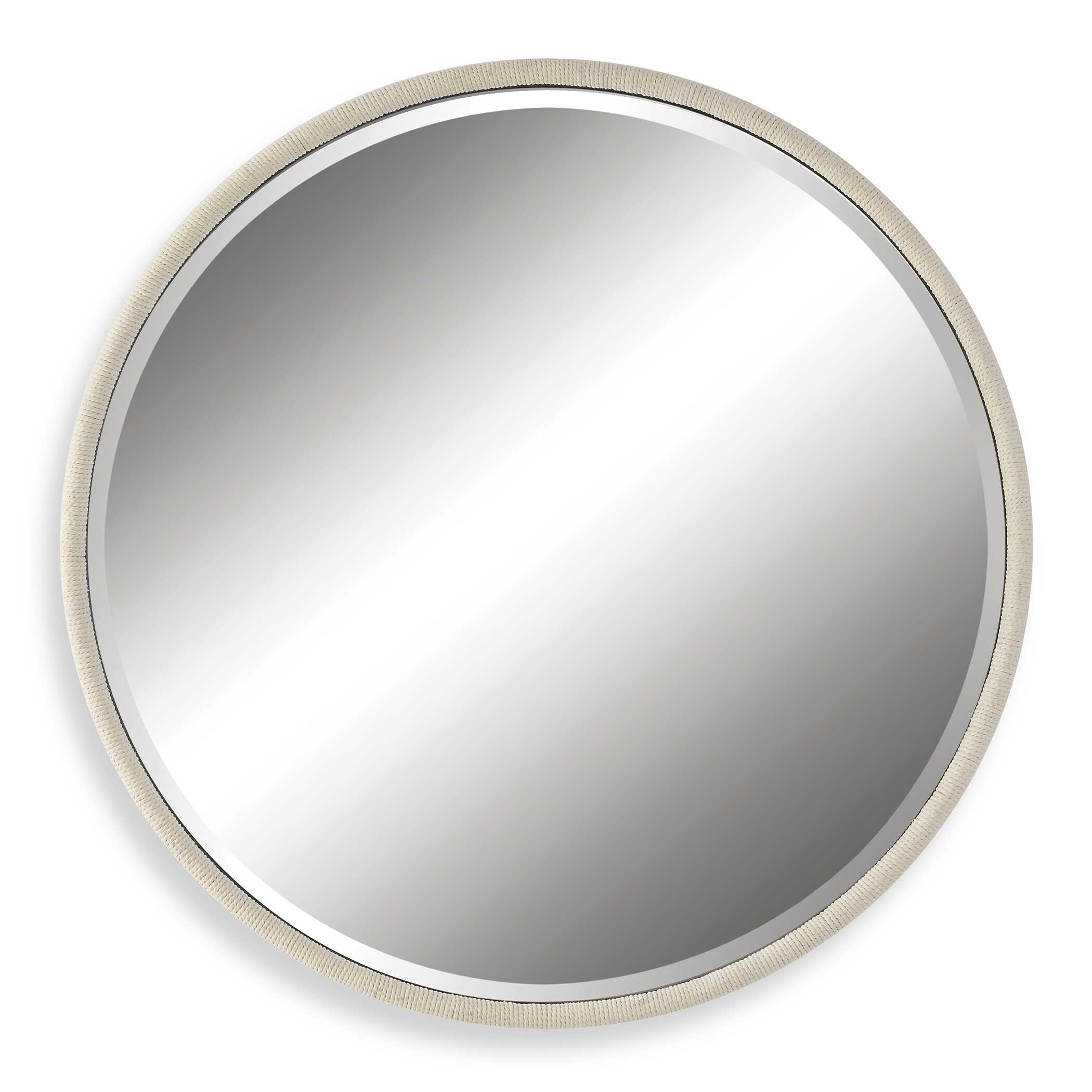 Ranchero White Round Mirror Ranchero White Round Mirror large image