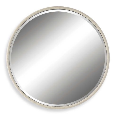 Ranchero White Round Mirror
