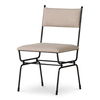 Posta Dining Chair Beige, by Moe's Home, 18.3" width x 33.75" height x 21.65" depth thumbnail 2