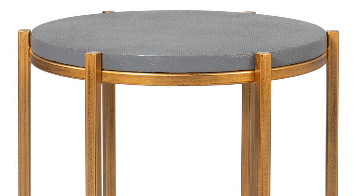 Spence Side Table  Quiet Shade, by Sarreid, 1'4" length x 1'4" width x 1'9" height View 12